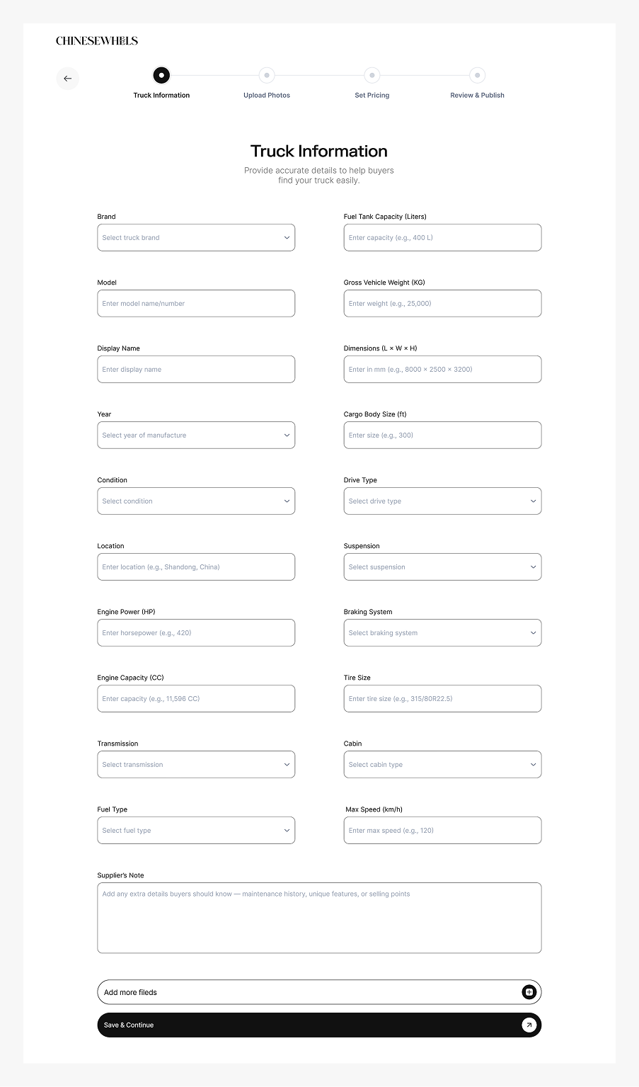 Supplier Listing Page Image