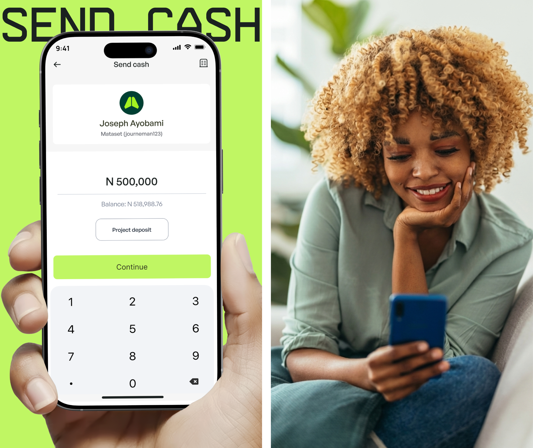 Mataset Send Cash